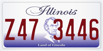 IL license plate Z473446