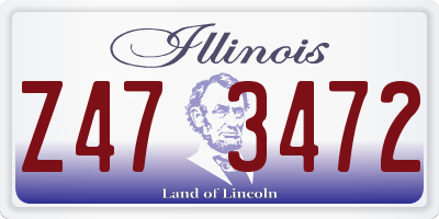 IL license plate Z473472