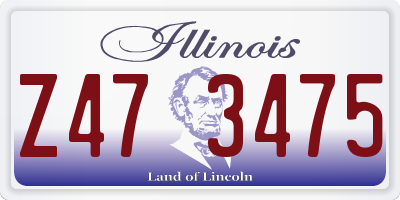 IL license plate Z473475
