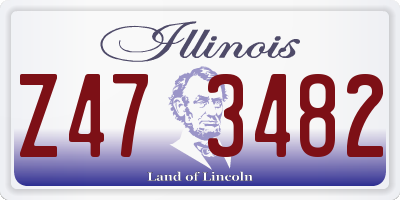 IL license plate Z473482