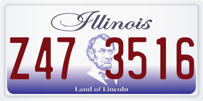 IL license plate Z473516