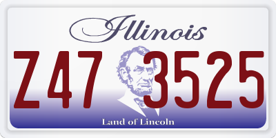 IL license plate Z473525