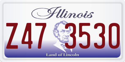 IL license plate Z473530