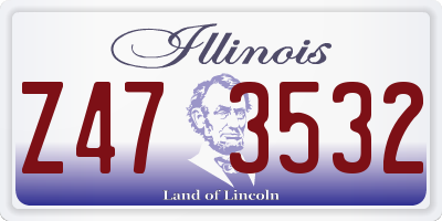 IL license plate Z473532