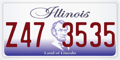 IL license plate Z473535