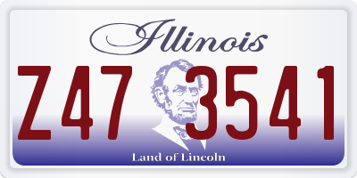 IL license plate Z473541