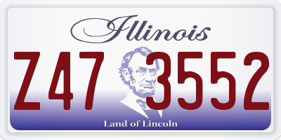 IL license plate Z473552