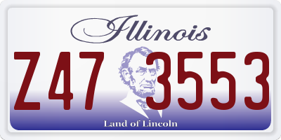 IL license plate Z473553
