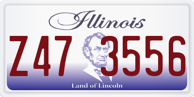 IL license plate Z473556