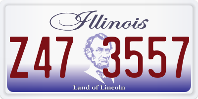 IL license plate Z473557