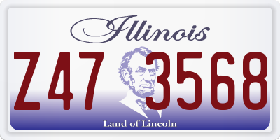 IL license plate Z473568