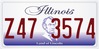 IL license plate Z473574