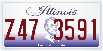 IL license plate Z473591
