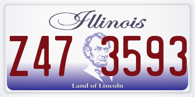 IL license plate Z473593