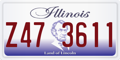 IL license plate Z473611