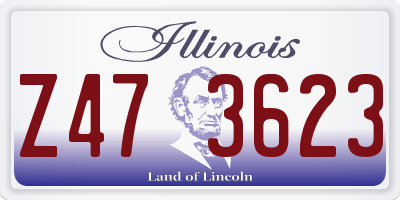 IL license plate Z473623