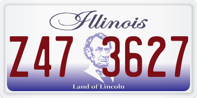 IL license plate Z473627