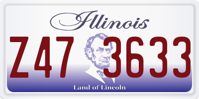 IL license plate Z473633