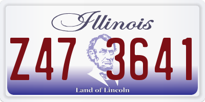 IL license plate Z473641