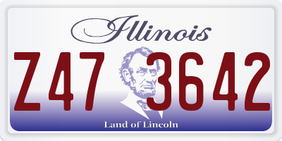 IL license plate Z473642