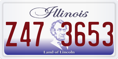 IL license plate Z473653