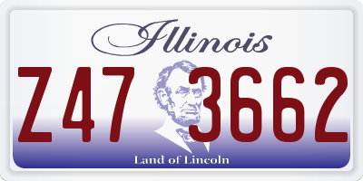 IL license plate Z473662
