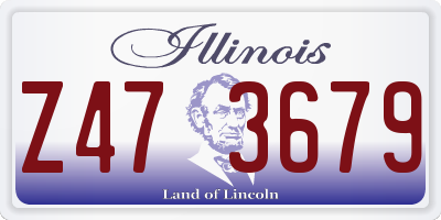 IL license plate Z473679