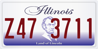 IL license plate Z473711