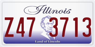 IL license plate Z473713
