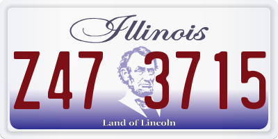 IL license plate Z473715