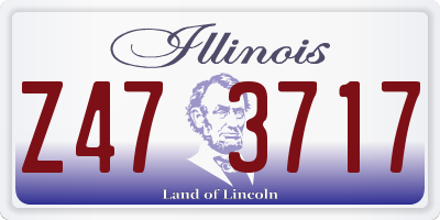 IL license plate Z473717