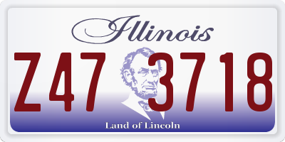 IL license plate Z473718