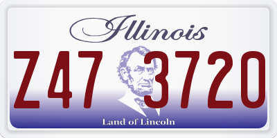 IL license plate Z473720