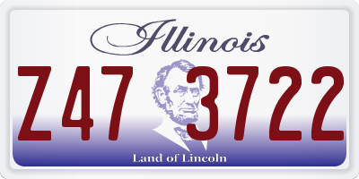 IL license plate Z473722