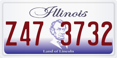 IL license plate Z473732