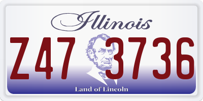 IL license plate Z473736