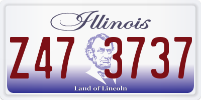 IL license plate Z473737