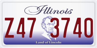IL license plate Z473740