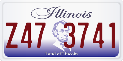 IL license plate Z473741