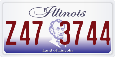 IL license plate Z473744