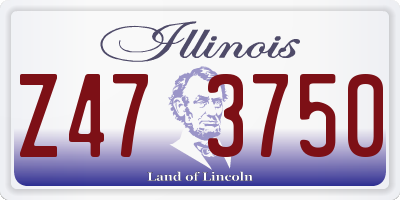 IL license plate Z473750
