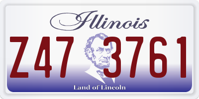 IL license plate Z473761