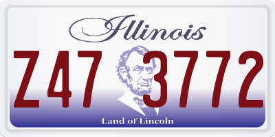 IL license plate Z473772
