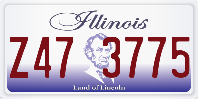 IL license plate Z473775