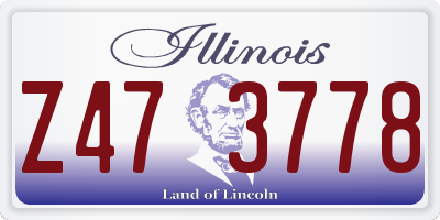 IL license plate Z473778