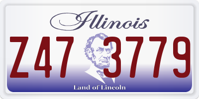 IL license plate Z473779