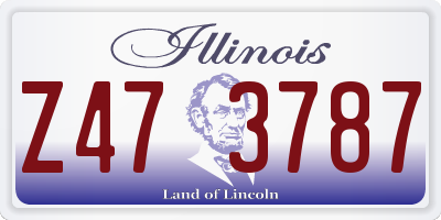 IL license plate Z473787