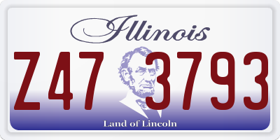 IL license plate Z473793