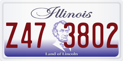 IL license plate Z473802