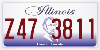 IL license plate Z473811
